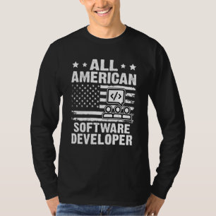 Vollblut amerikanischer Software-Entwickler T-Shirt