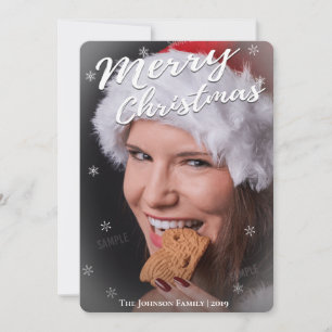 Vollblut Weihnachtskarte eines Fotos