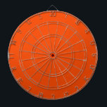 Vollblutorange Dartscheibe<br><div class="desc">Trendy einfaches Design in blutorange Vollfarbe.</div>