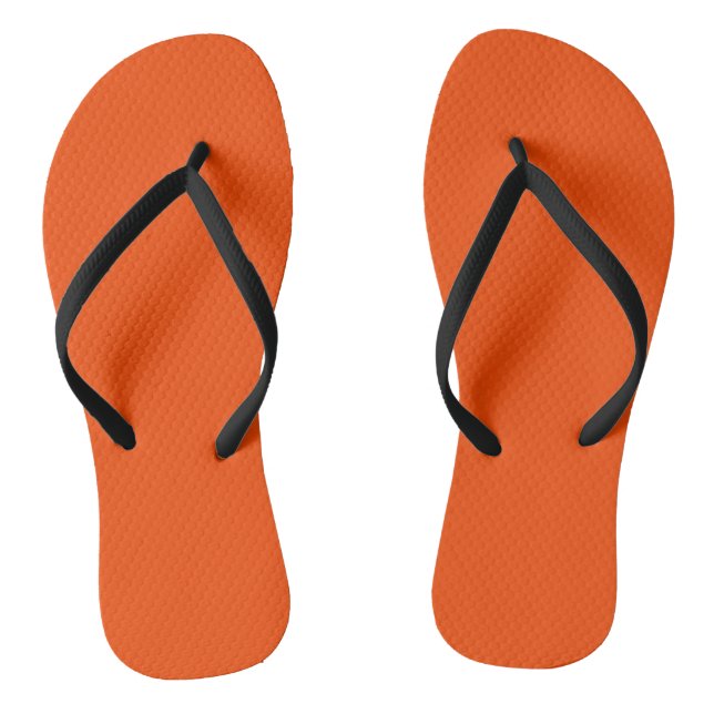 Vollblutorange Flip Flops (Fußbett)