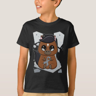 Vollblutpferd mit Ribbon World Dyslexie vor Krieg T-Shirt