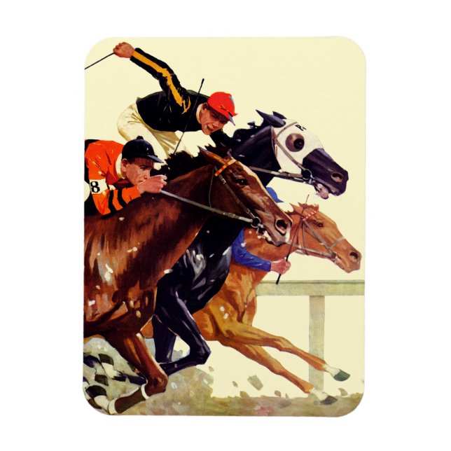 Vollblutrennen Magnet (Vertikal)