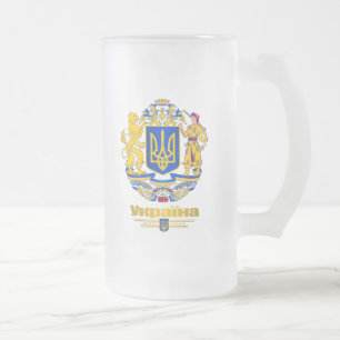 Volle Arme Ukraine Mattglas Bierglas