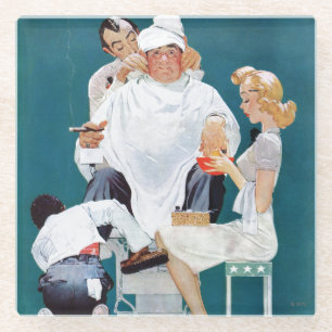 Volle Behandlung Glasuntersetzer