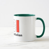 Volle Blooded italienische grüne Kaffee-Tasse FBI