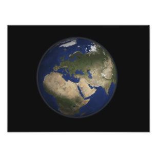 Volle Erdansicht von Afrika, von Europa und von Fotodruck