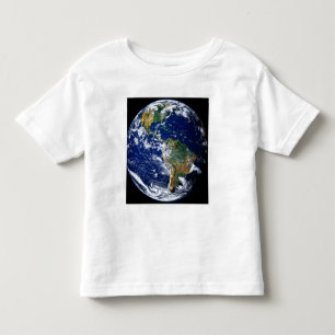 Volle Erde, die das Amerika zeigt Kleinkind T-shirt