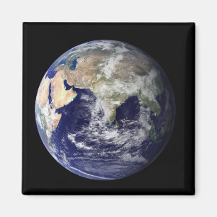 Volle Erde, die Europa und Asien zeigt Magnet