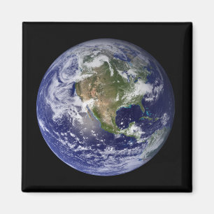 Volle Erde, die Nordamerika 3 zeigt Magnet