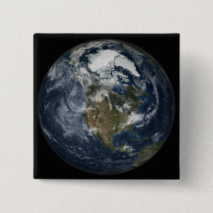 Volle Erde, die Nordamerika 5 zeigt Button