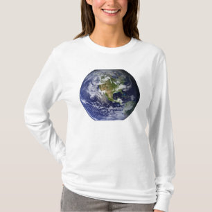Volle Erde, die Nordamerika zeigt T-Shirt