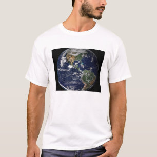 Volle Erde, die Norden und Südamerika zeigt T-Shirt
