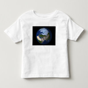 Volle Erde, welche die arktische Region zeigt Kleinkind T-shirt