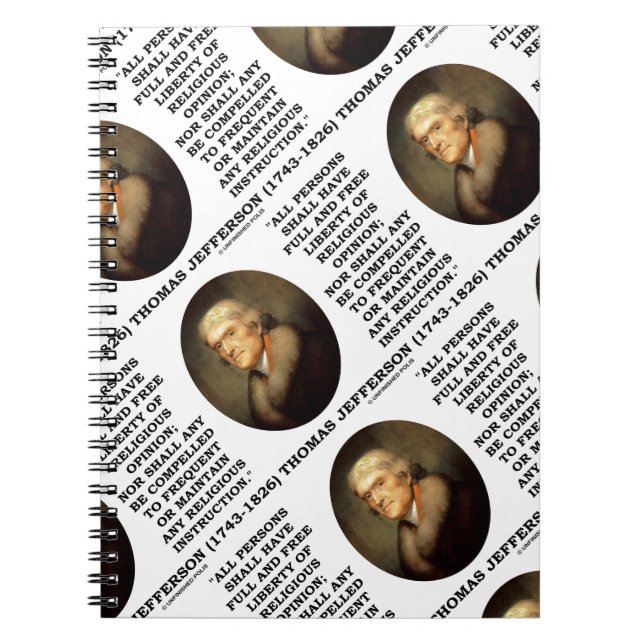 Volle freie Freiheit der religiösen Meinung Notizblock (Vorderseite)