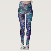 Volle Galaxie-Glitzer-Leggings