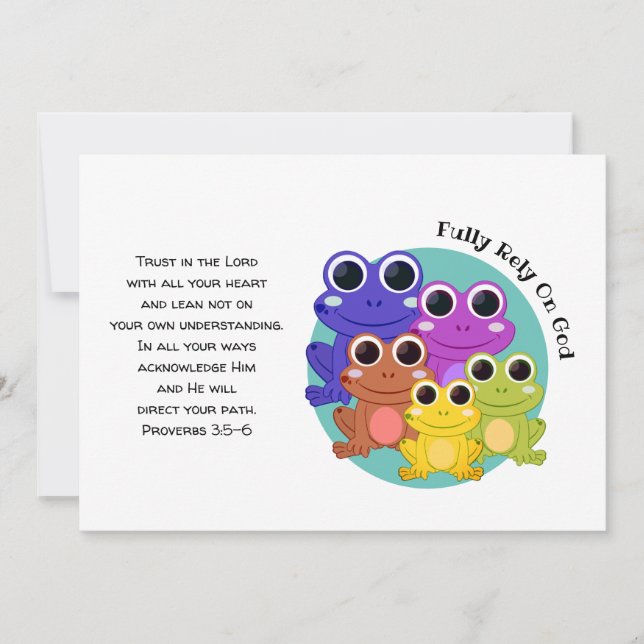 Volle Verlass auf die Christliche Ermutigung von G (Vorderseite)