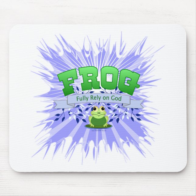 Volle Verlass auf Gott Mousepad (Vorne)