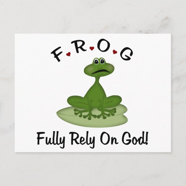 Volle Verlass auf Gott Postkarte (Vorderseite)