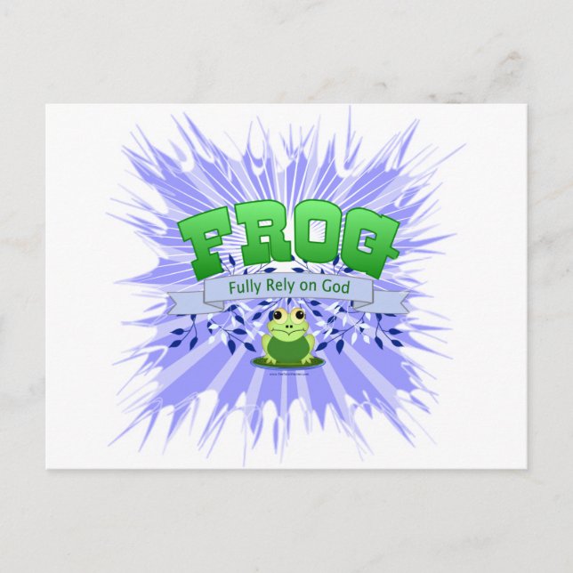 Volle Verlass auf Gott Postkarte (Vorderseite)