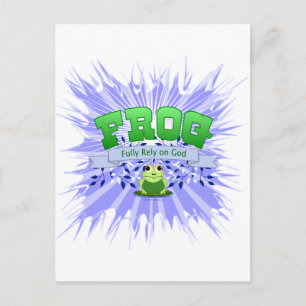 Volle Verlass auf Gott Postkarte