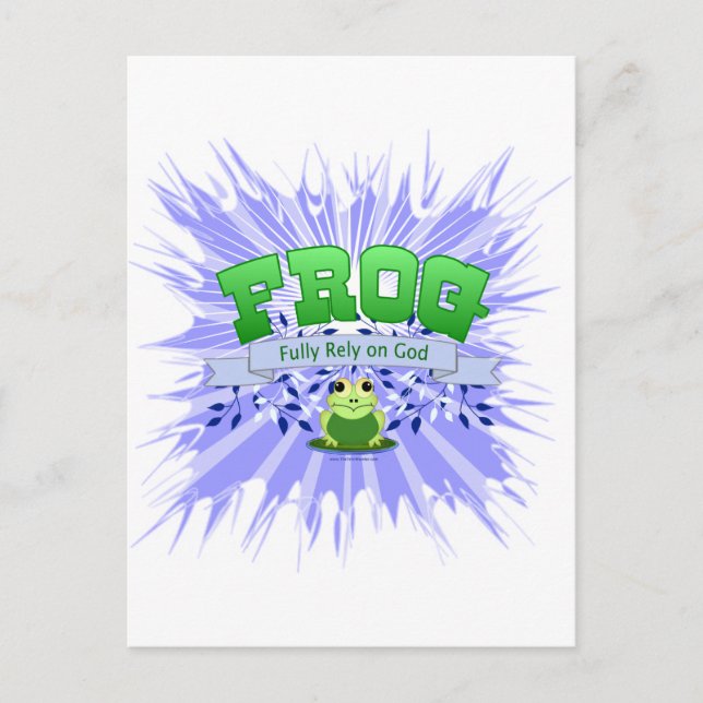 Volle Verlass auf Gott Postkarte (Vorderseite)