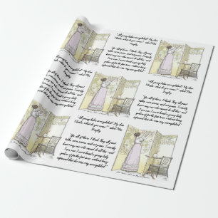 Vollendete Damen, Jane Austen Stolz und Vorurteil Geschenkpapier