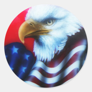 Voller Aufkleber Amerikaner-Eagles