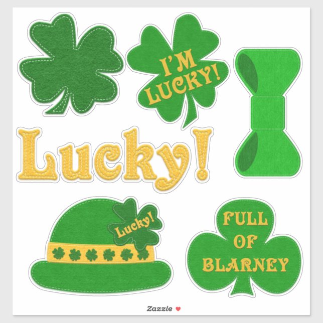 Voller Blarney! | St. Patrick's Day Aufkleber (Blatt)