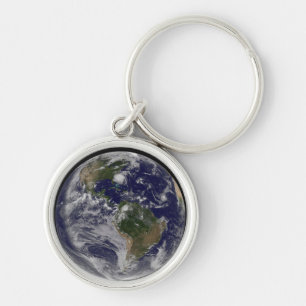 Voller Erde mit Hurrikan Irene an der Ostküste. Schlüsselanhänger