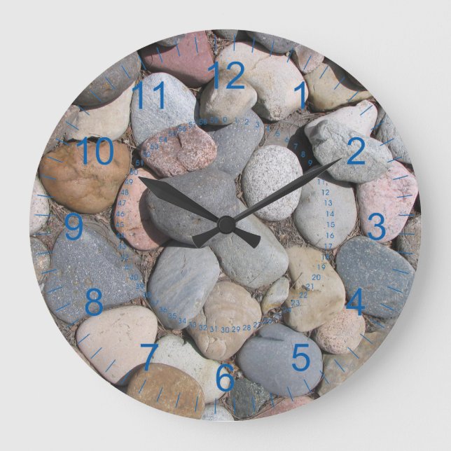 Voller Felsen große runde Uhr (Vorderseite)