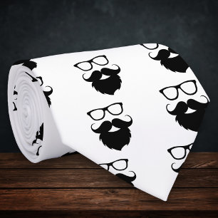 Voller Ground Funny Beard Man Krawatte