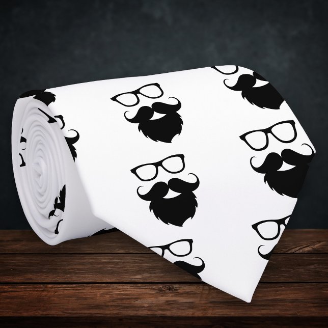 Voller Ground Funny Beard Man Krawatte (Von Creator hochgeladen)