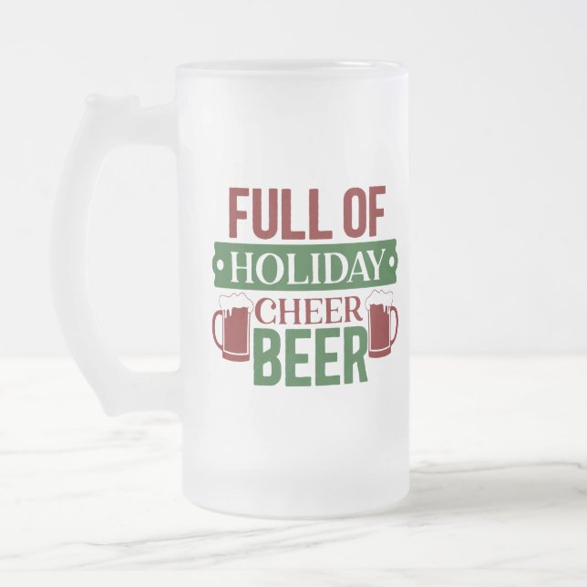 Voller Holiday Cheer Beer Mattglas Bierglas (Links)