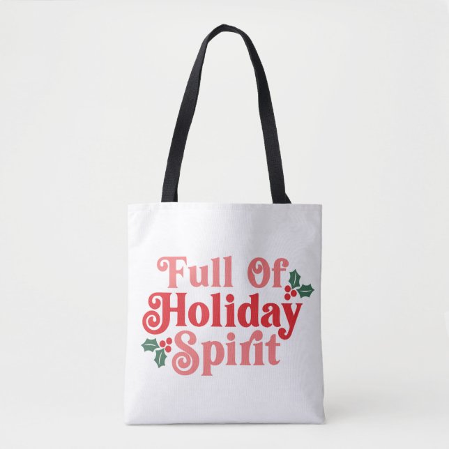 Voller Holiday Spirit - festliche Typografie (Vorderseite)