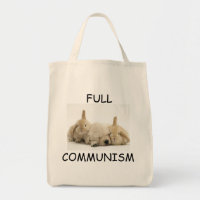 Voller Kommunismus-Welpe und Häschen-Tasche