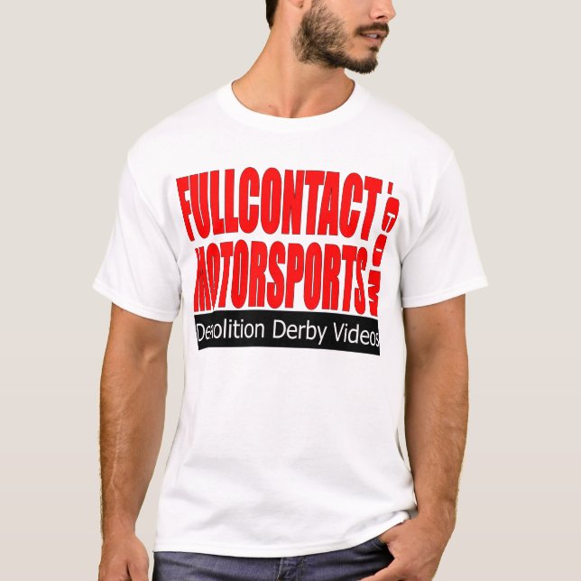 Voller Kontaktmotorsports-Logo-T - Shirt (Vorderseite)