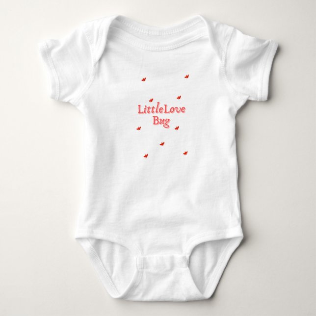 Voller Liebe & Kichern  Baby Strampler (Vorderseite)