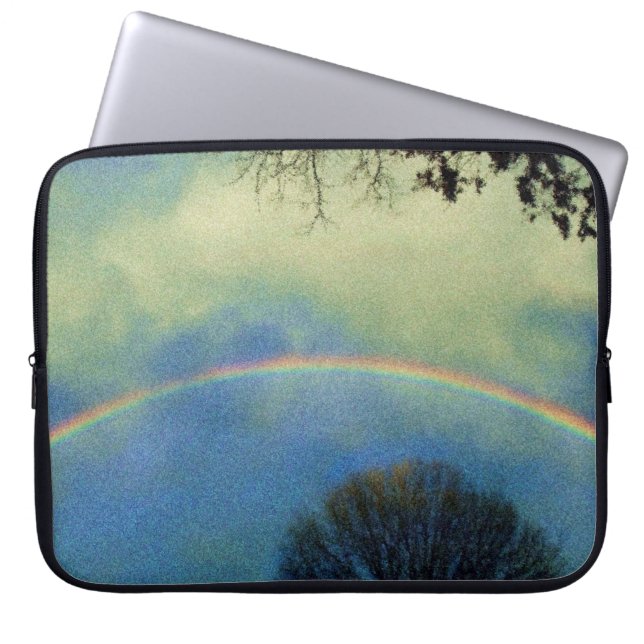 Voller Regenbogen im Seurat-Stil Laptopschutzhülle (Vorderseite)