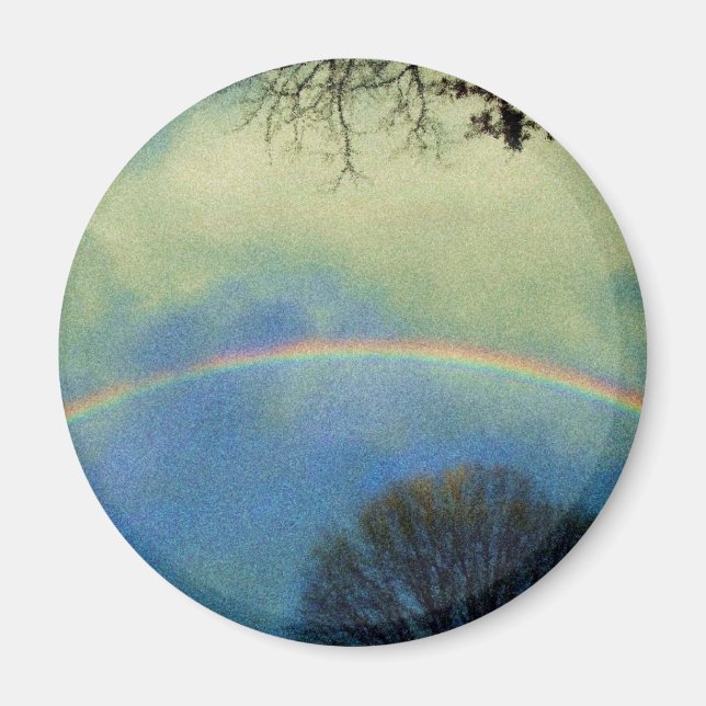 Voller Regenbogen im Seurat-Stil Magnet (Vorne)
