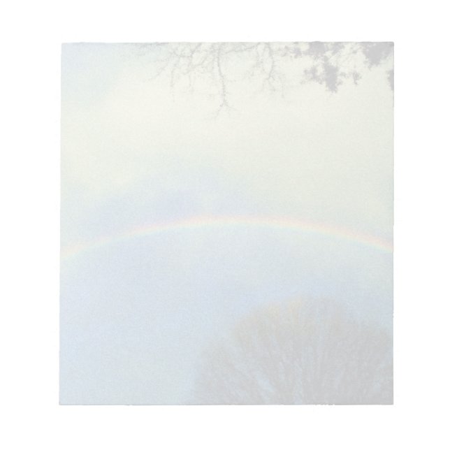 Voller Regenbogen im Seurat-Stil Notizblock (Vorderseite)