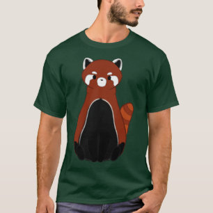 Voller roter Panda T-Shirt