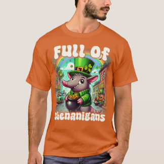 Voller Schabernack Erdferkel St. Patricks Day T-Shirt