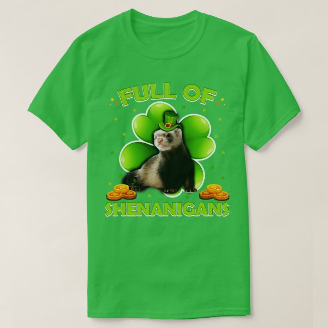 Voller Shenanigans St Patricks Day T-Shirt (Design vorne)