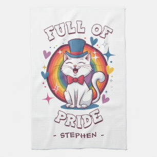 Voller Stolz LGBTQ Cat Pride Geschirrtuch
