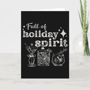 Voller Urlaubssgeist Wein Schwanz Weihnachtsfest P Karte