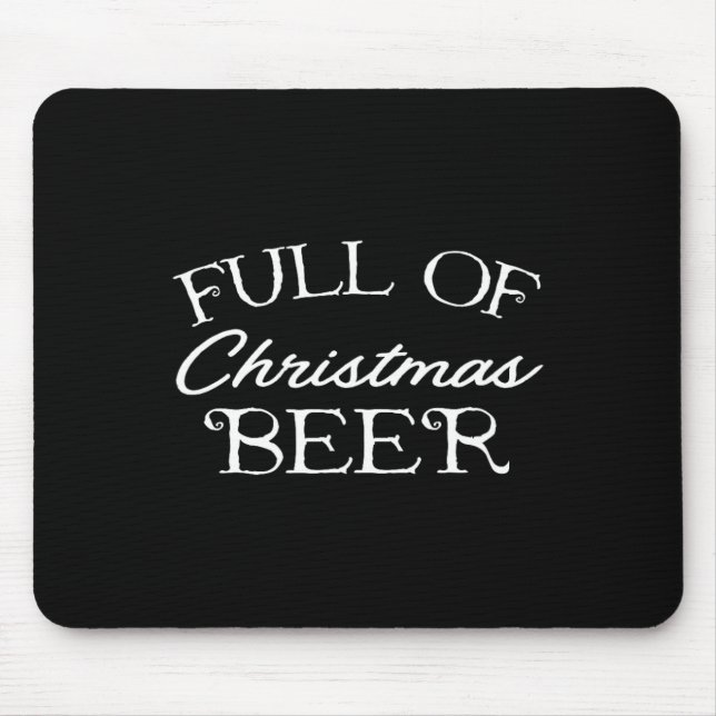 Voller Weihnachtsbär Mousepad (Vorne)