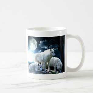 Voller Wolf-Mond Kaffeetasse