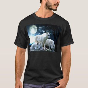 Voller Wolf-Mond T-Shirt