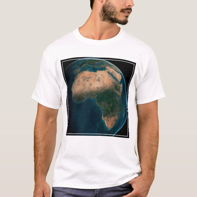 Vollerde aus dem Weltraum über dem afrikanischen K T-Shirt (Vorderseite)