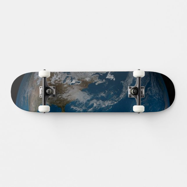 Vollerde mit Nord- und Südamerika. Skateboard (Horizontal)